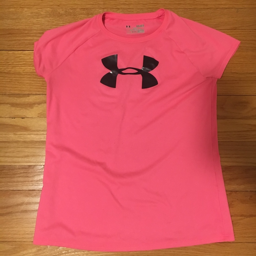 Kids Pink Under Armour Tee